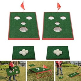 SPRAWL Golf Cornhole Game Set - Chipping Boards Sports Game for Indoor/Outdoor Practice