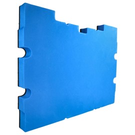 vhbw Foam Insert Compatible with Dewalt TSTAK III DWST1-70705, TSTAK IV DWST1-70706 Tool Box - Hard Foam, Black/Blue, 30 mm