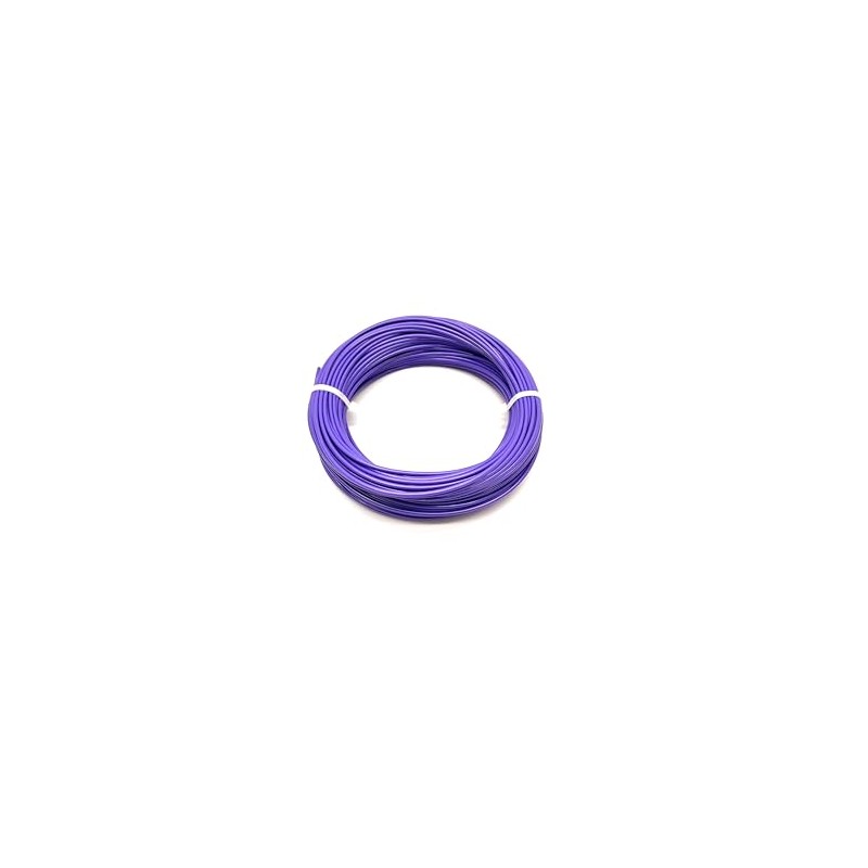 1/16" Coated to 3/32" Diameter, 7x7 Construction, Purple Vinyl Coated