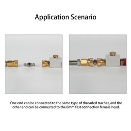 HMKUGO Double Male Quick-Disconnect Coupling Adapter, Stainless Steel Air Fill Station Tool Fittings, Universal Double Male Fill Nipple for PCP Foster Paintball Airsoft Air Gun Tool