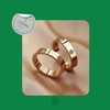Clepsidra® Anillos para mujer de acero inoxidable resistentes con detalles
