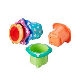 Nuby 5-Piece Splish Splash Bath Time Stacking Cups
