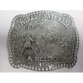 Hesston 1996 National Finals Rodeo Adult Belt Buckle New in Original Shrinkwrap NFR AGCO
