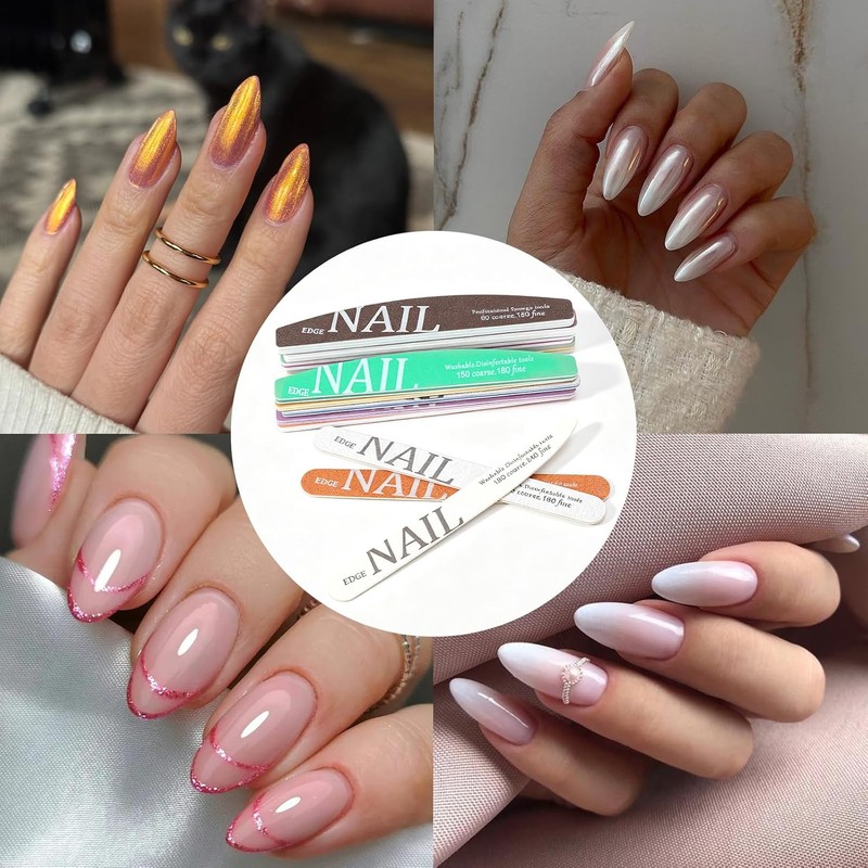 12 Piezas Limas para Uñas Lima de Uñas Kit de