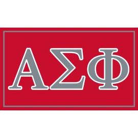 Alpha Sigma Phi Fraternity Flag- Greek Letters-New!