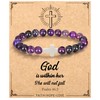 Christian Christmas Gifts for Women, Religious Cross Bracelet Gifts for