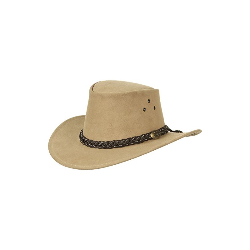 Jacaru Australia 1007 Wallaroo Suede Cowboy Hat, Sand, Small