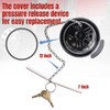Dexepe 2Pcs Locking Diesel Fuel Cap 4" Compatible With Peterbilt
