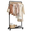 Sakugi Clothes Rack - Clothing Rack with Storage Mesh Shelf