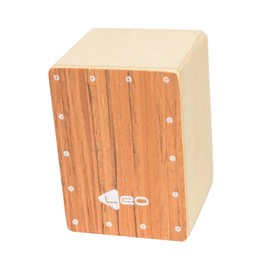 SM SunniMix Wooden Cajon Box Drum, Compact Portable Professional Hand Drum for Stage Performance Party, Brown Wood
