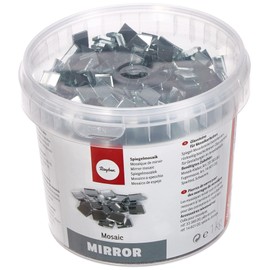 Rayher Spiegelmosaik 1x1cm, ca. 1900 Stück, Dose 1kg ,1453500