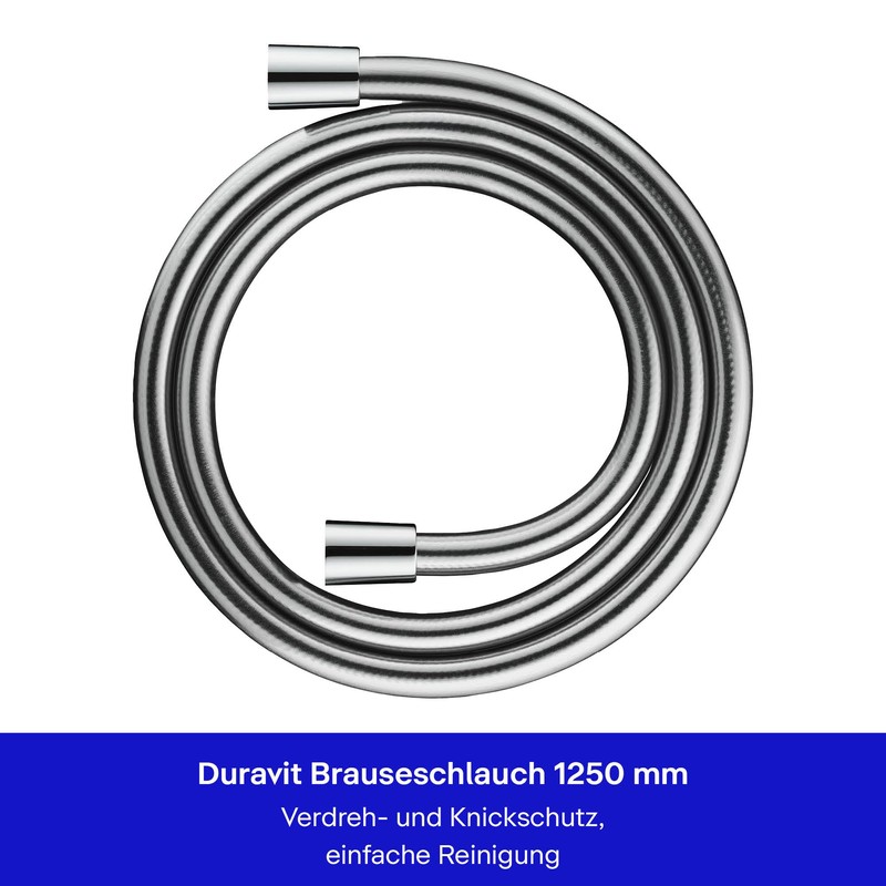 Duravit Universal Shower Hose Flexible Shower Hose 1.25 m with