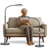 30X 10X Large Floor Magnifying Glass with Light and Stand,