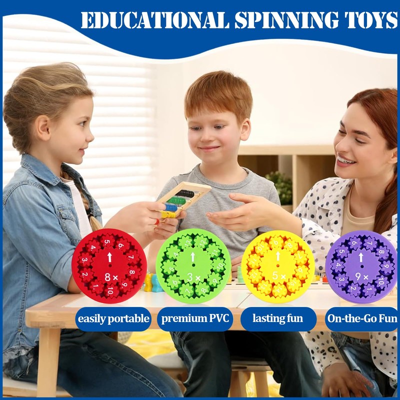 9pcs Math Fidget Spinner,Math Fact Fidget Spinners for Make Math