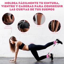 Juego de Ligas de Resistencia para Ejercicio,Bandas de Resistencia para Tobillos Y Ejercicio,Bandas de Tobillo para Entrenamiento,Equipo de Ejercicio de Glúteos para Yoga,Pilates,Casa Y Uso Diario