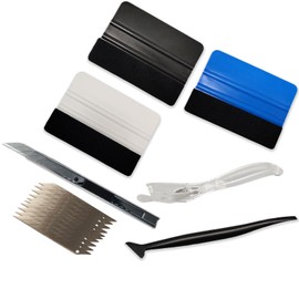 NBTOOL Vinyl Wrap Tool Kit Window Tint Tools Included 4 Inch Felt Squeegee for Vinyl,Retractable Utility Knife with 10Pcs 9mm Snap Off Blades,Vinyl Wrap Cutter and Corner Stick Squeegee