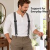 Men's Work Suspenders – 1.5-Inch Adjustable Elastic X-Back Straps with