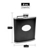 6oz Black Engravable Flask, Free Personalization by Top Shelf Flasks