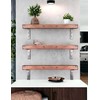 HEIRLOUM Urban Timber Rustic Reclaimed Wood Wall Mounted Shelf, Storage