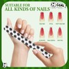 Lasnten 60 Pcs Soccer Nail Files Bulk Soccer Party Favors