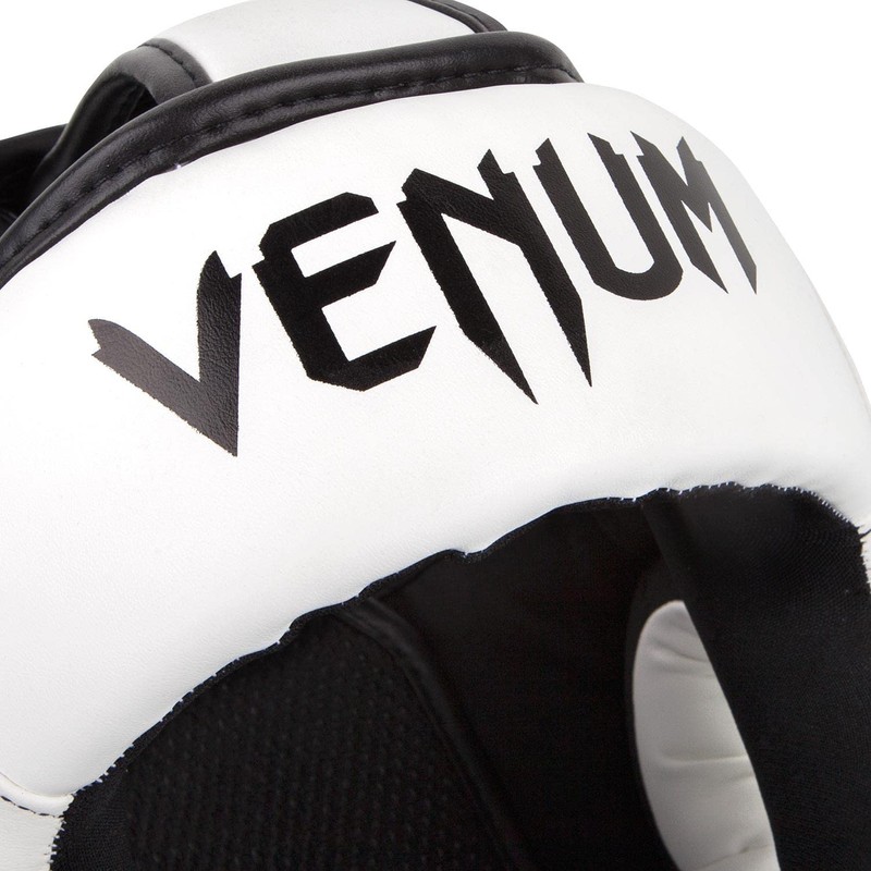 VENUM Elite Headgear (White/Black)
