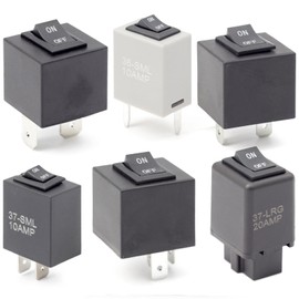 YUXIVCNE 9038 Fuel Pump Relay Bypass Master Kit - Pack of 6 Relay Tester Diagnostic Scan Tool Bypass Switch Kit - Replaces 9036 9037