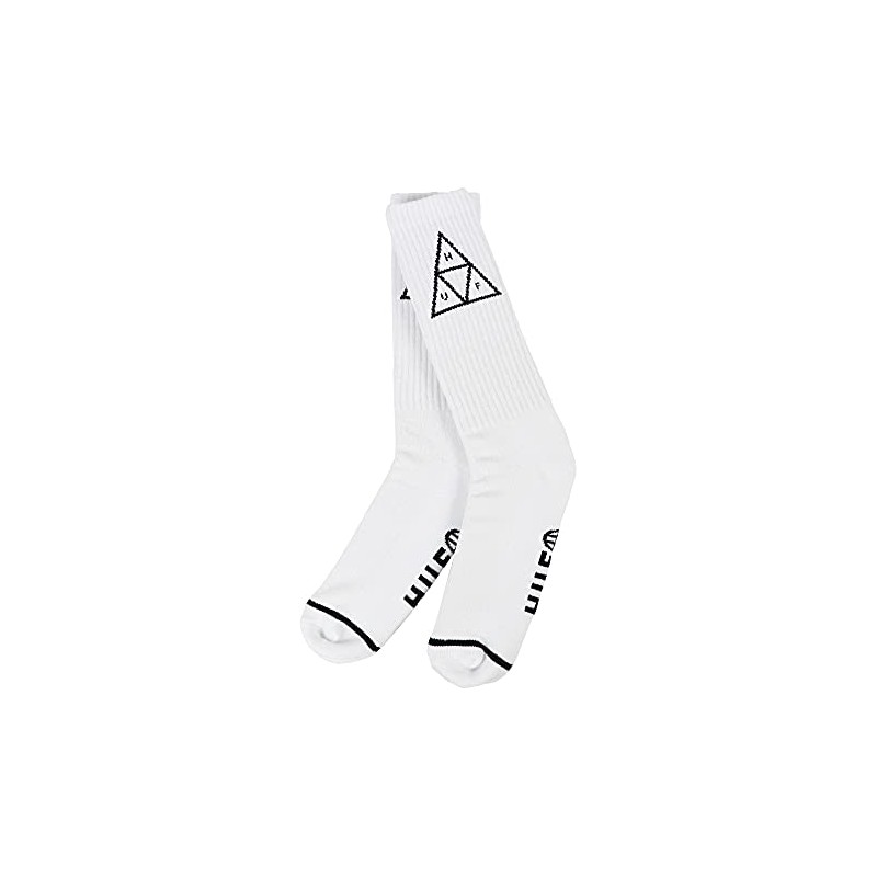 Huff Men's Street Skater Crew Socks, Brand, Three Quarters, Rib