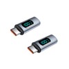 YFFSFDC USB Type C Converter Adapter, LED Watt Screen Display,