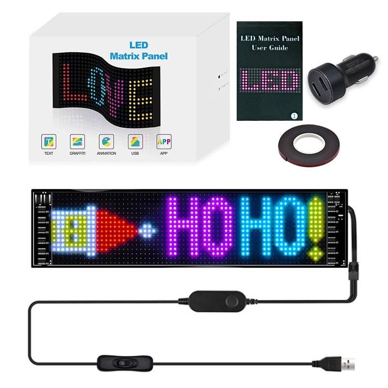 LED RGB Matrix Pixel Screen, 1 Count Scrolling Bright Advertising