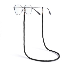 Payivsve Brillenband Sonnenbrillenband, Langes Brillenband für Sonnenbrillen&Presbyopie, Brillenkette für Brille zum Umhängen, Anti-drop, Schwarz