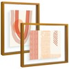Frametory, 8x10 Floating Picture Frame - Metal Photo Frame -