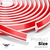 Woobroo 19x13MM TPE Quarter Round Coving 6M Caulk Strip Beading,