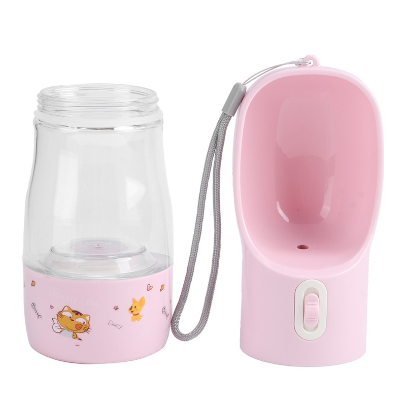 Portable Pet Water Bottle Travel Feeding Drinking Cup Water Dispenser