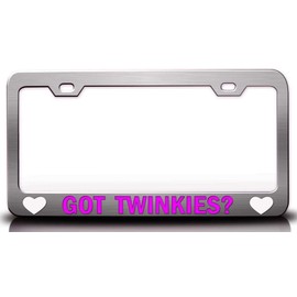 Custom Brother - GOT TWINKIES? Food Vegetable Fruit Metal Car SUV Truck License Plate Frame Ch t76