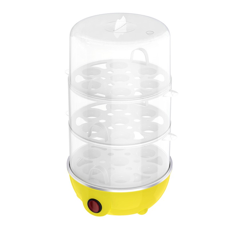 Multifunctional Ttriple Layer Electric Eggs Boiler Cooker Steamer Chinese Plug