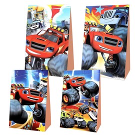 Monster Truck Candy Bags, 12 Pieces Monster Truck Gift Bags, Gift Bags for Parties, Gift Bags Girls and Boys, Birthday Bags Small
