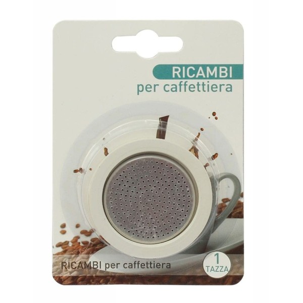 Set 4 Pieces 3 Gaskets + 1 Setino for Compatible Machines Compatible with Bialetti Pedrini Compatible (1 Cup)