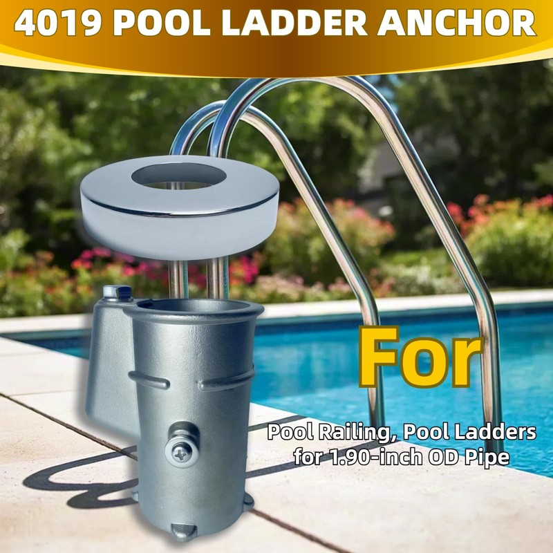 Upgraded 316 Stainless Steel Pool Anchoring Kit—Corrosion-Resistant, 4'' Designed for