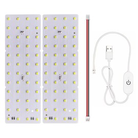 BambooSegD 2pcs Lithophane LED Backlight Board Kit KC009 KC010 for Bambu Lab H2D/X1/P1P/A1 LED Light Board LED Backlights Makerworld Model Parts USB 3D Print Accessory Photo Model DIY Light Box