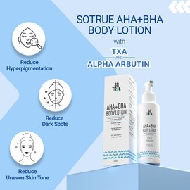 Sotrue AHA + BHA Body Lotion With 10% AHA Blend & 1% Salicylic Acid, Deeply Exfoliates for Dry Radiant Skin, Body Lotion for Women & Men, for All Skin Types, 200ml