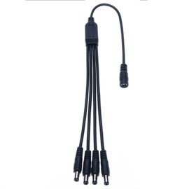 Marg 4-Plug Splitter 4-Way Power Cord Cable for ELEC 8CH Channel 960H 1080H Outdoor 4 700TVL 1200TVL 1500TVL HDMI CCTV Security Camera System