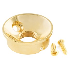 Musiclily Pro 3/8" Steel Tele Electrosocket Jack Plate Electric Guitar Jackplate for American/Mexico Tele/Telecaster Tele Style, Gold