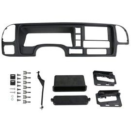 PACEWALKER Car Radio Stereo Dash Panel Kit DP-3003 Double Din Compatible with 1995-2002 for GM SUV/Truck Black