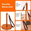 Premium Wooden Wrist Yarn Holder, Brown, Handcrafted Knitting and Crochet