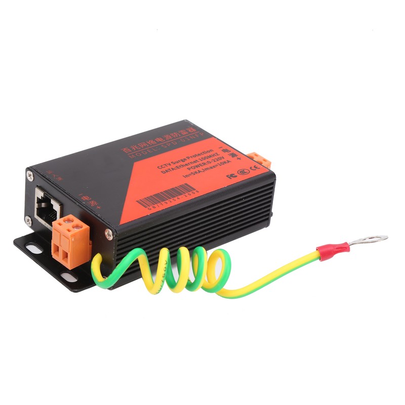 Ethernet Surge Protector Monitoring System RJ45 Lightning Suppressor for Security