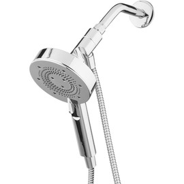 Brondell Nebia Magnetic Shower Head with Handheld Spray Combo, Yuba NE80, Halonetic Adjustable High-Pressure Showerhead, 5- Setting, Precision Nozzle, Chrome