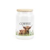 Purely Home Highland Cow Ceramic Coffee Storage Canister - Mum