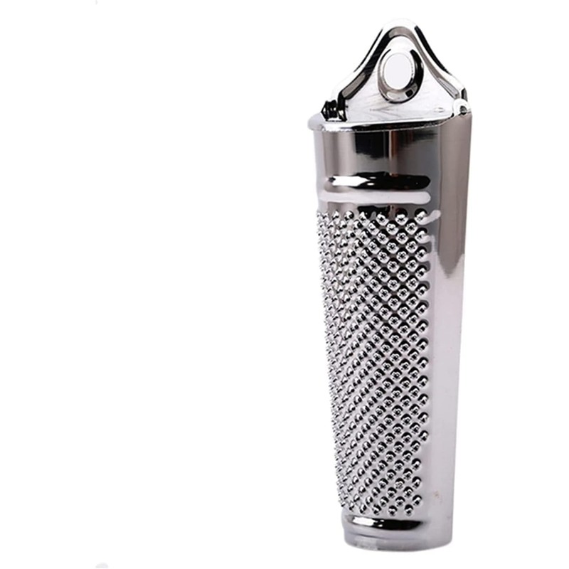 Silver Multifunctional Kitchen Stainless Steel Ginger Garlic Nutmeg Grater Nut