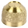Brass Tea Cup Exquisite Embossed Patterns Retro European Small Coffee