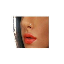 Extra Thin Small 0.5mm Nose Ring Diameter 6mm,8mm (6mm, Gold)